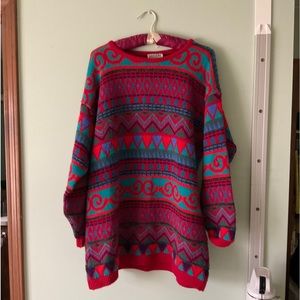 Vibrant sweater, size L, 100% acrylic fiber